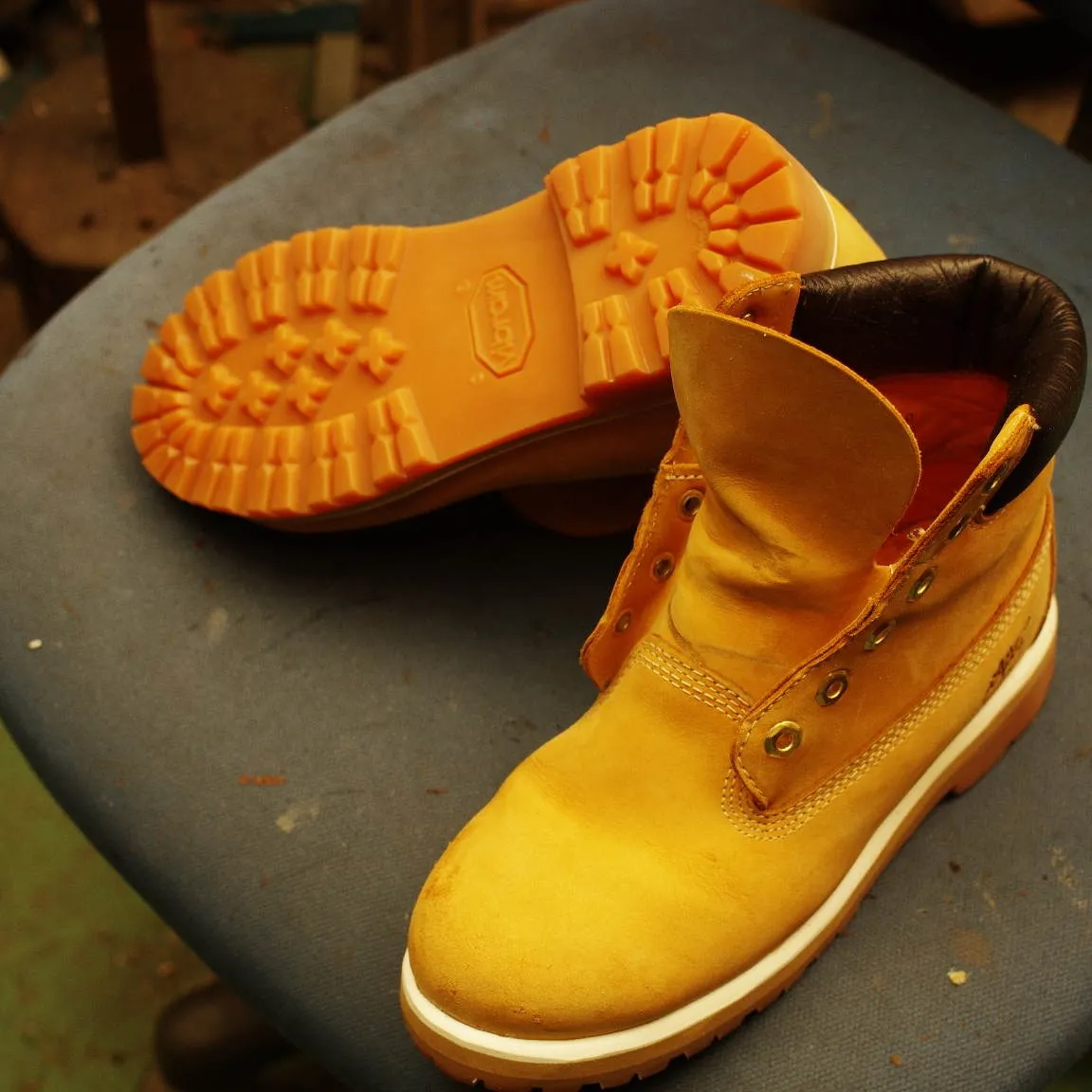 福島県　T様　Timberland　オールソール交換修理