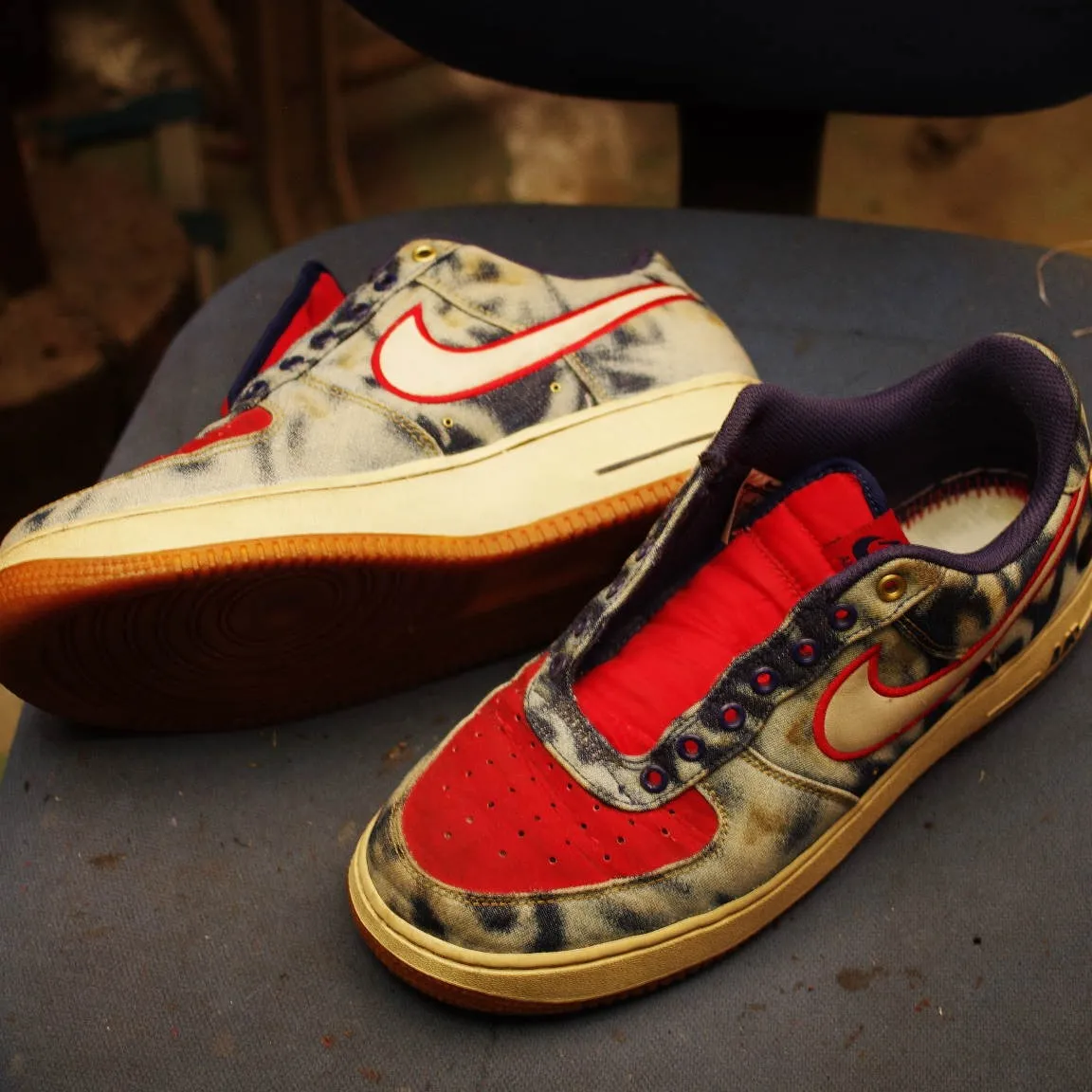 倉敷市　O様　NIKE　Air Force1　ソール内クッシ...