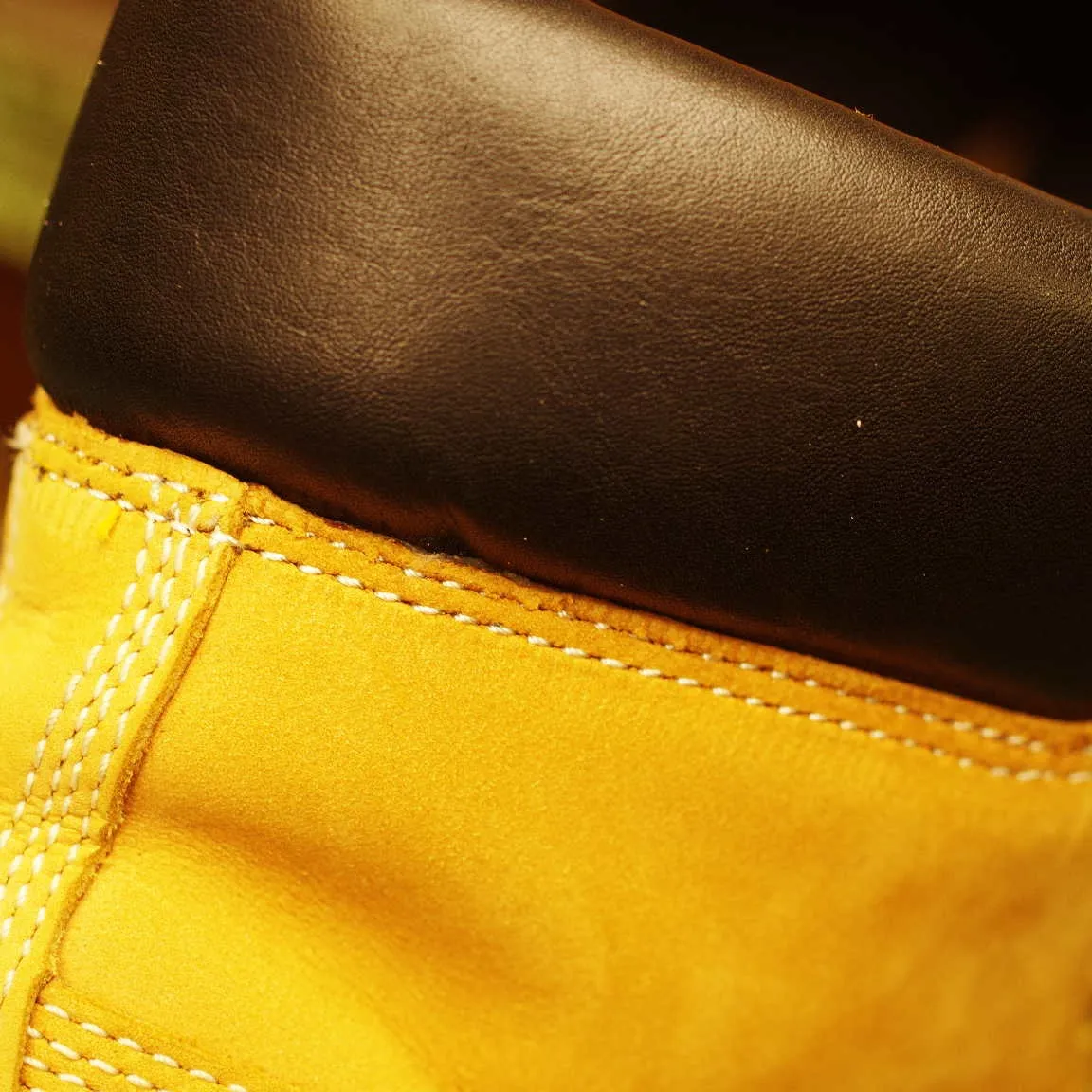 千葉県　U様　Timberland　履き口スポンジ表皮張替え