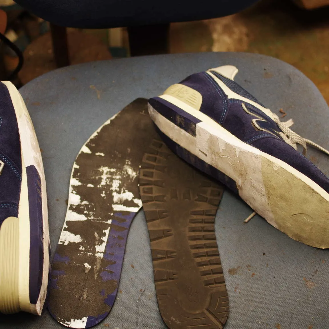 大阪府　K様　New Balance　576　靴底交換