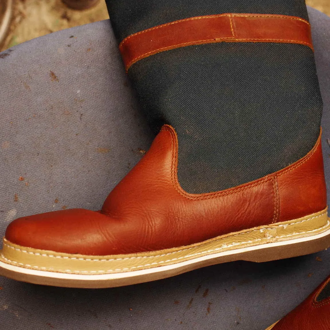 香川県　K様　Dubarry　紳士ブーツ　オールソール交換修...