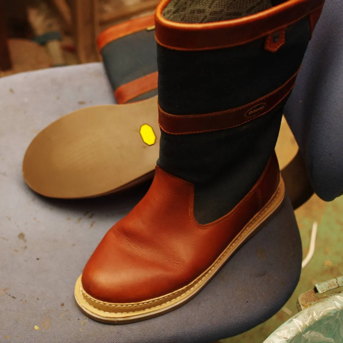 香川県　K様　Dubarry　紳士ブーツ　オールソール交換修...