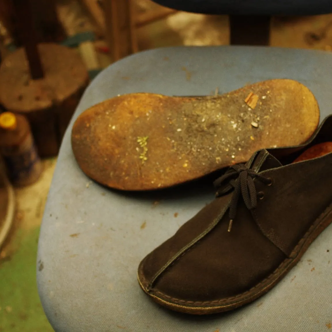 茨城県　N様　Clarks　デザートトレック　オールソール交...