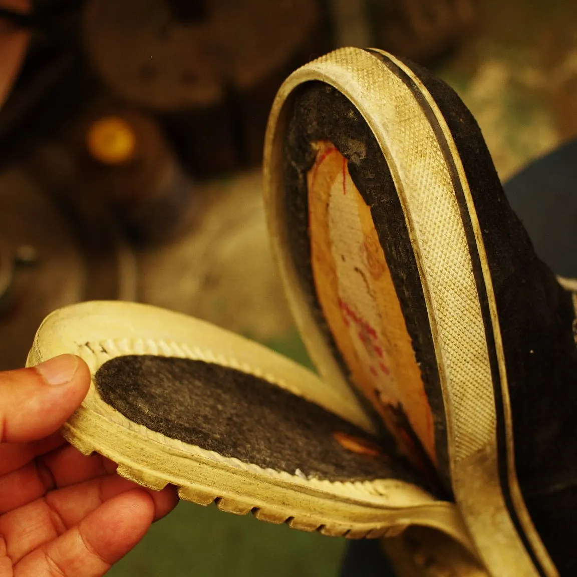 岡山県津山市　I様　Timberland　ブーツオールソール...