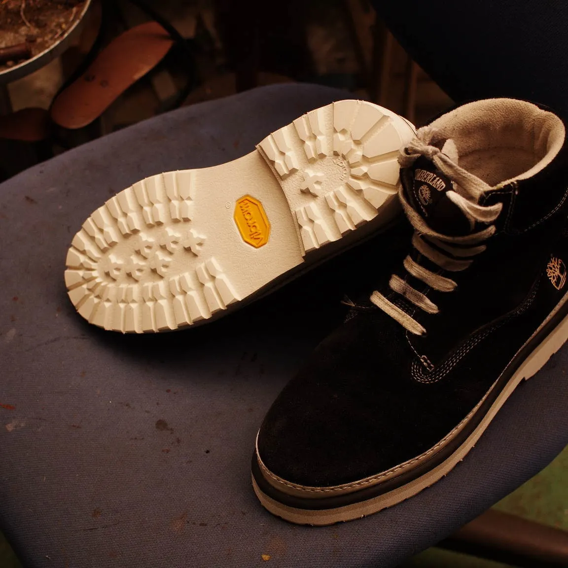 岡山県津山市　I様　Timberland　ブーツオールソール...
