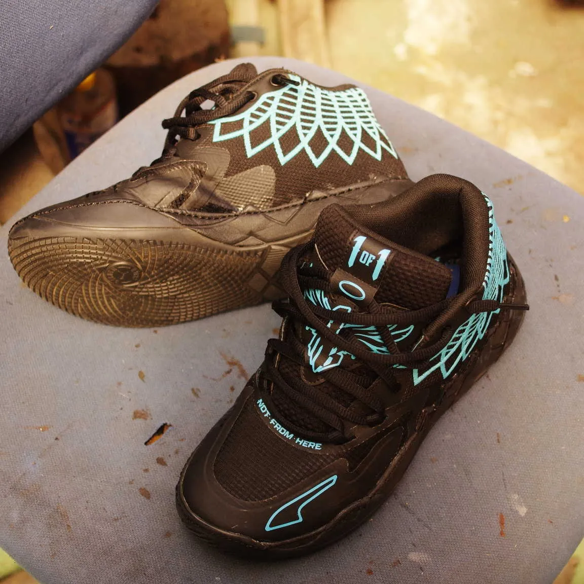 愛知県　Y様　PUMA　バスケットボールシューズ　ソール剥が...