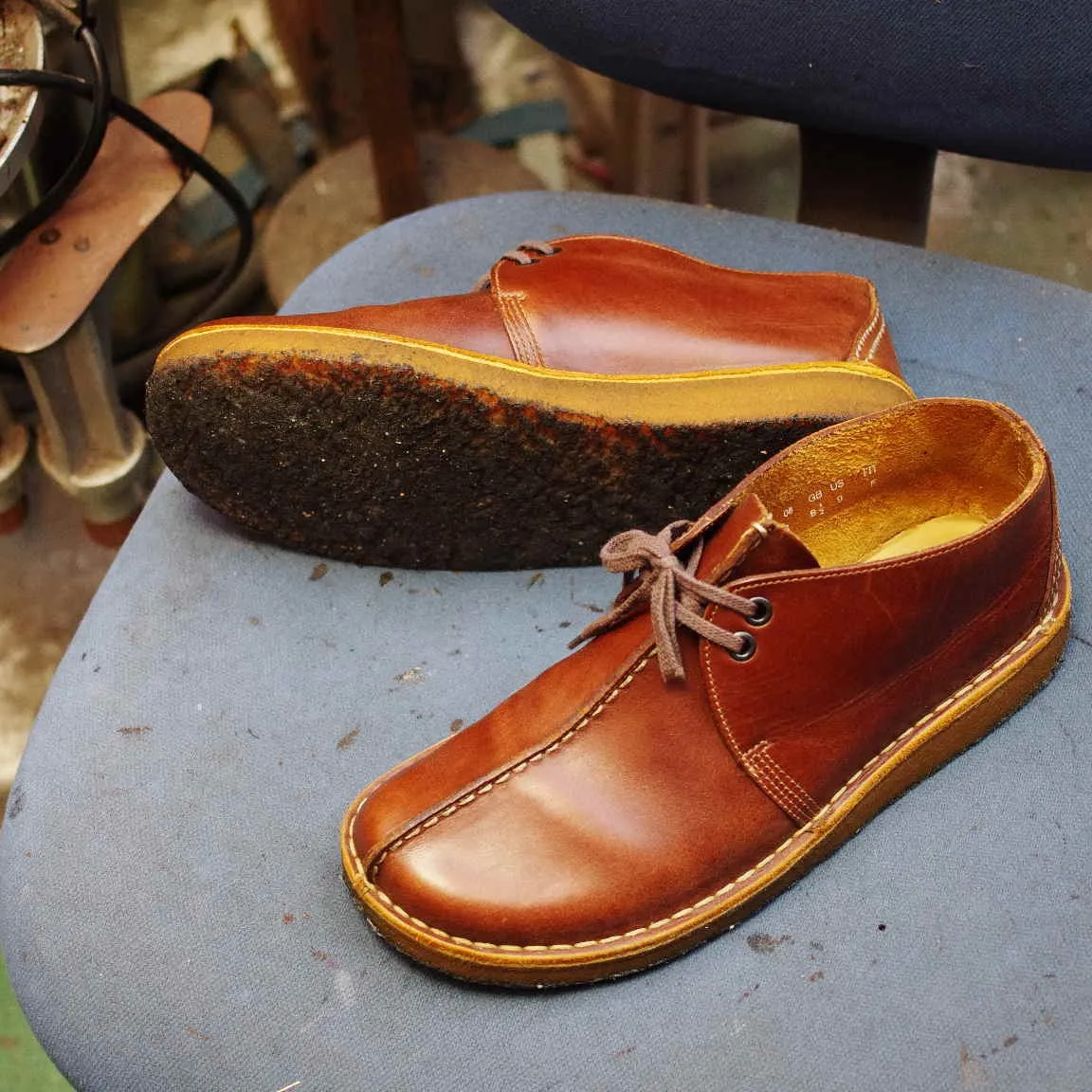 石川県　H様　Clarks　デザートトレック　オールソール交...