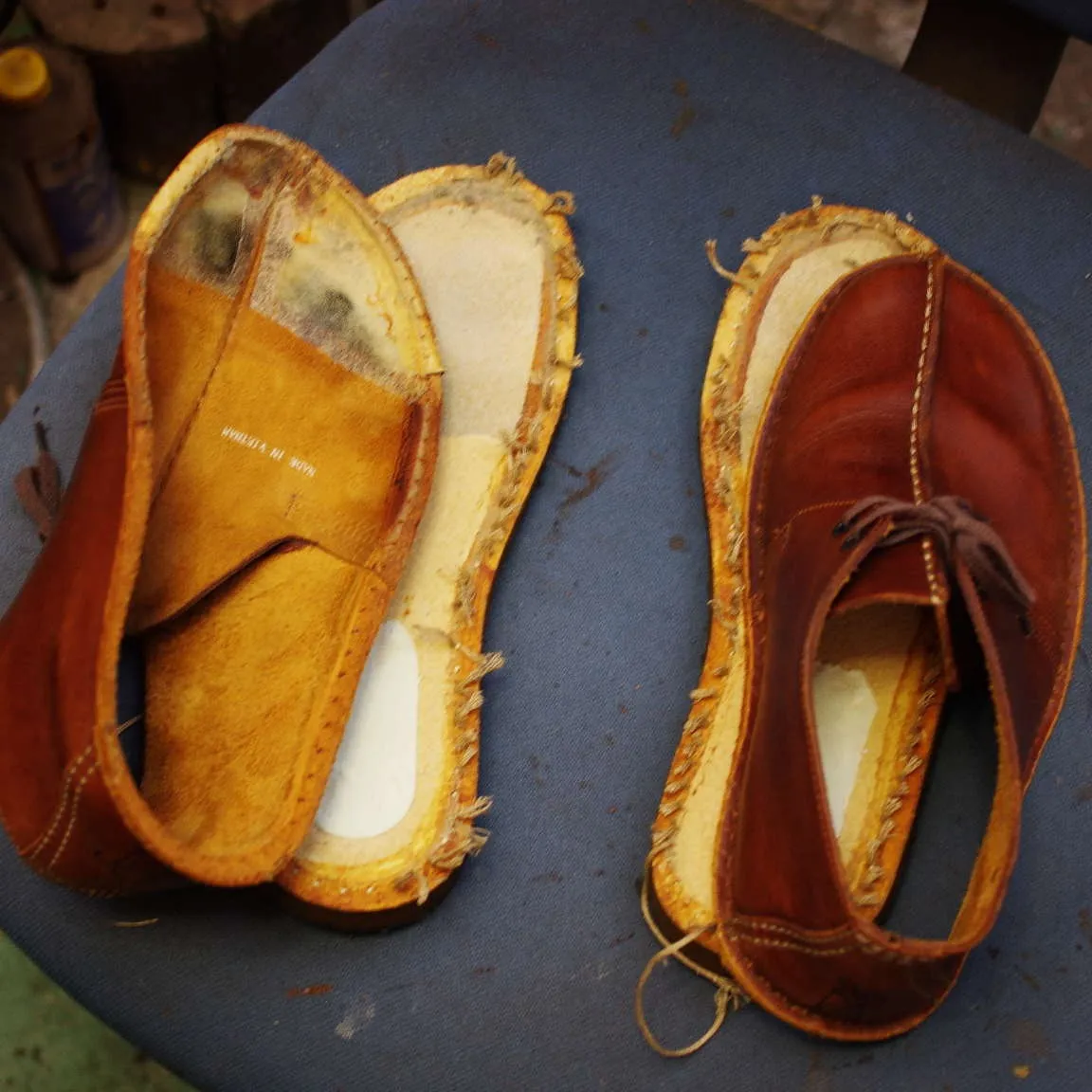 石川県 H様 Clarks デザートトレック オールソール交...