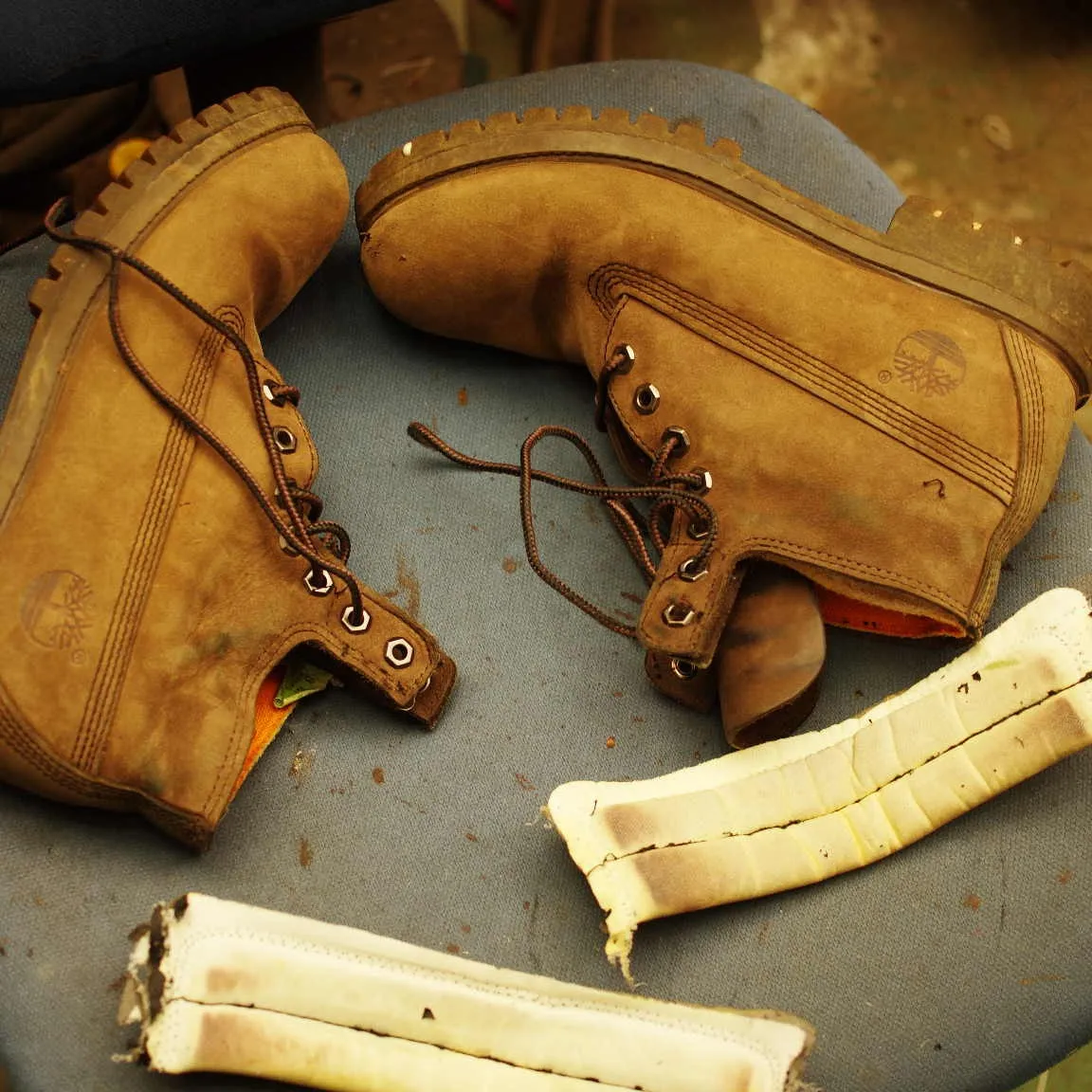 東京都 F様 Timberland フィールドブーツ履き口ス...