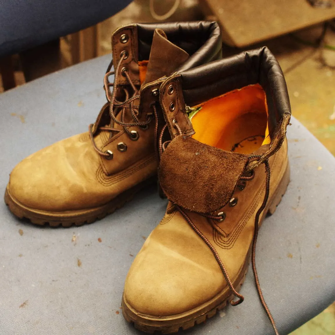 東京都 F様 Timberland フィールドブーツ履き口ス...