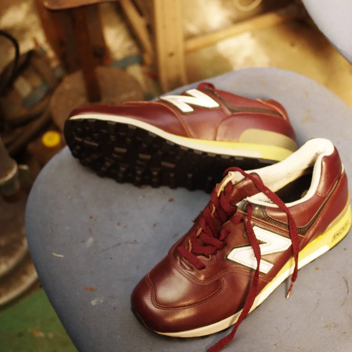 神奈川県　S様　ニューバランス　576　ウェッジヒール交換