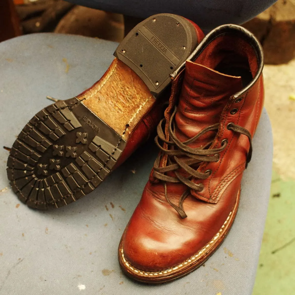 倉敷市 K様 REDWING Beckmann ハーフソール...