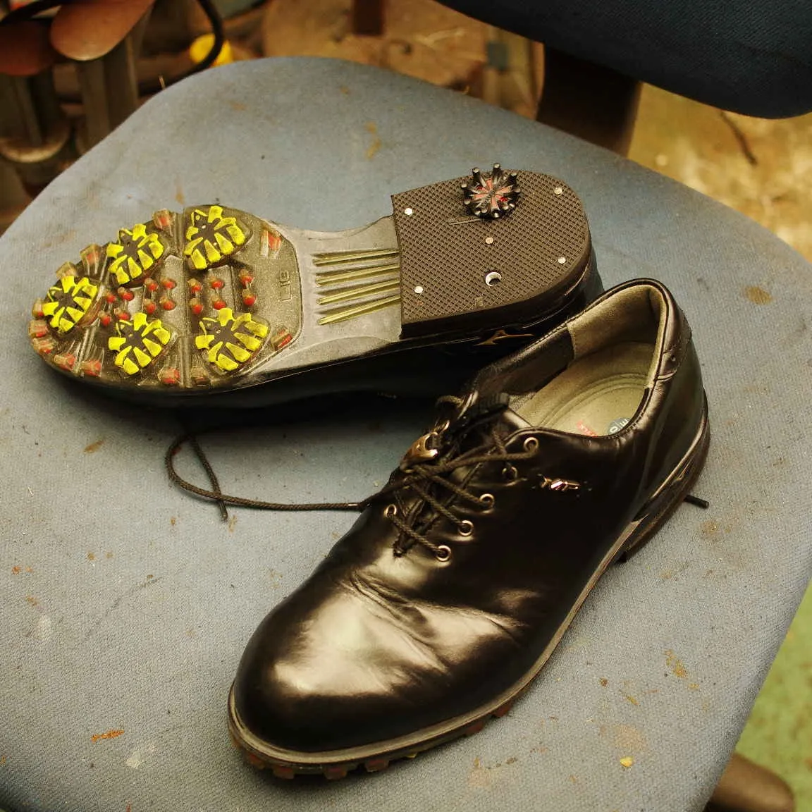 大阪府　Y様　Mizuno　ゴルフシューズ　ヒール交換とメス...