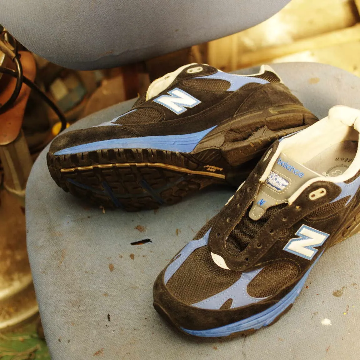 総社市　I様　ニューバランス993　オールソール交換修理