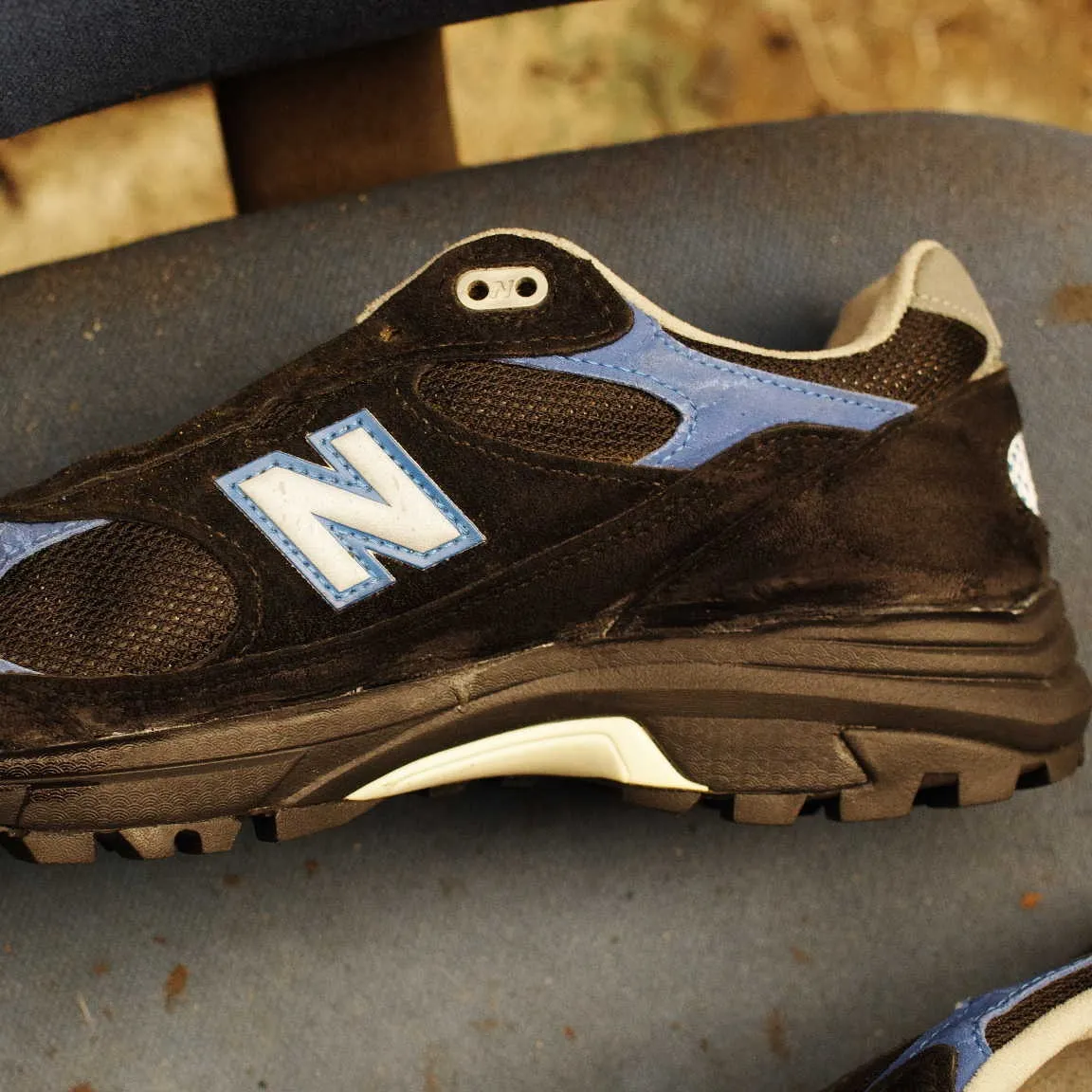 総社市 I様 ニューバランス993 オールソール交換修理