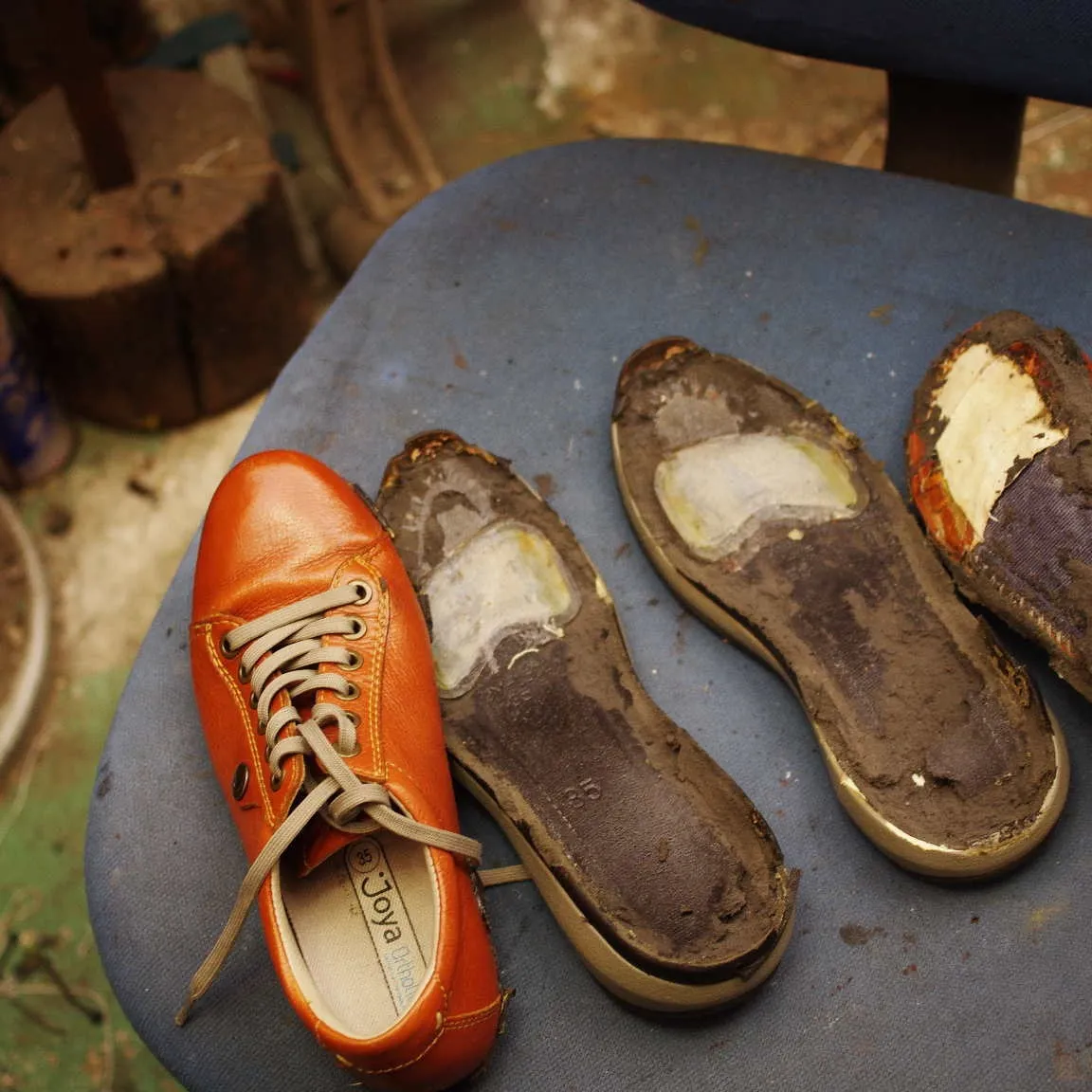 埼玉県 I様 Joya ウォーキングシューズ オールソール交...