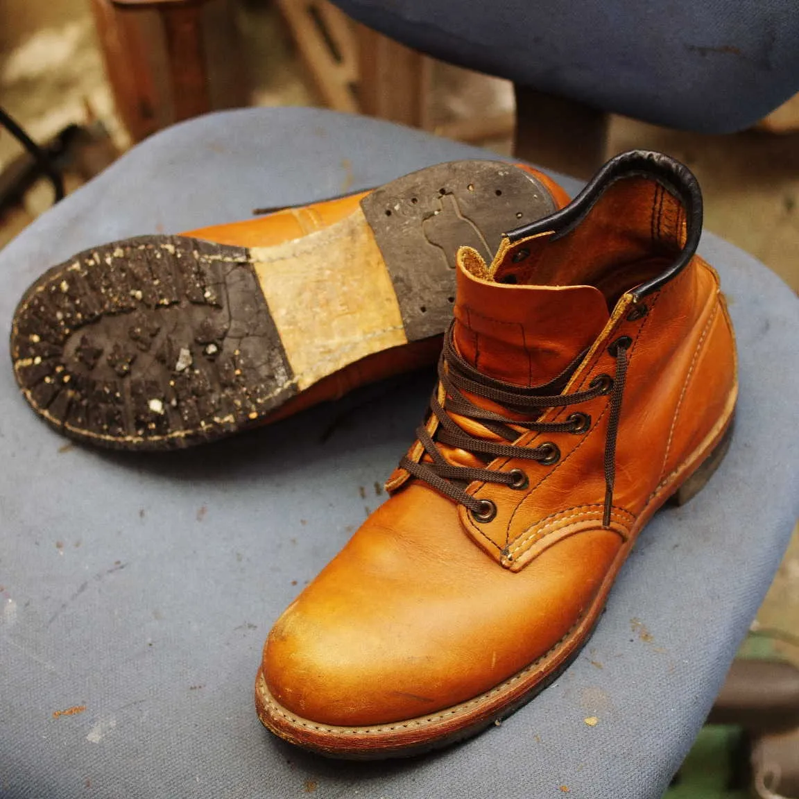 倉敷市　A様　REDWING　ベックマン　ハーフソールラバー...