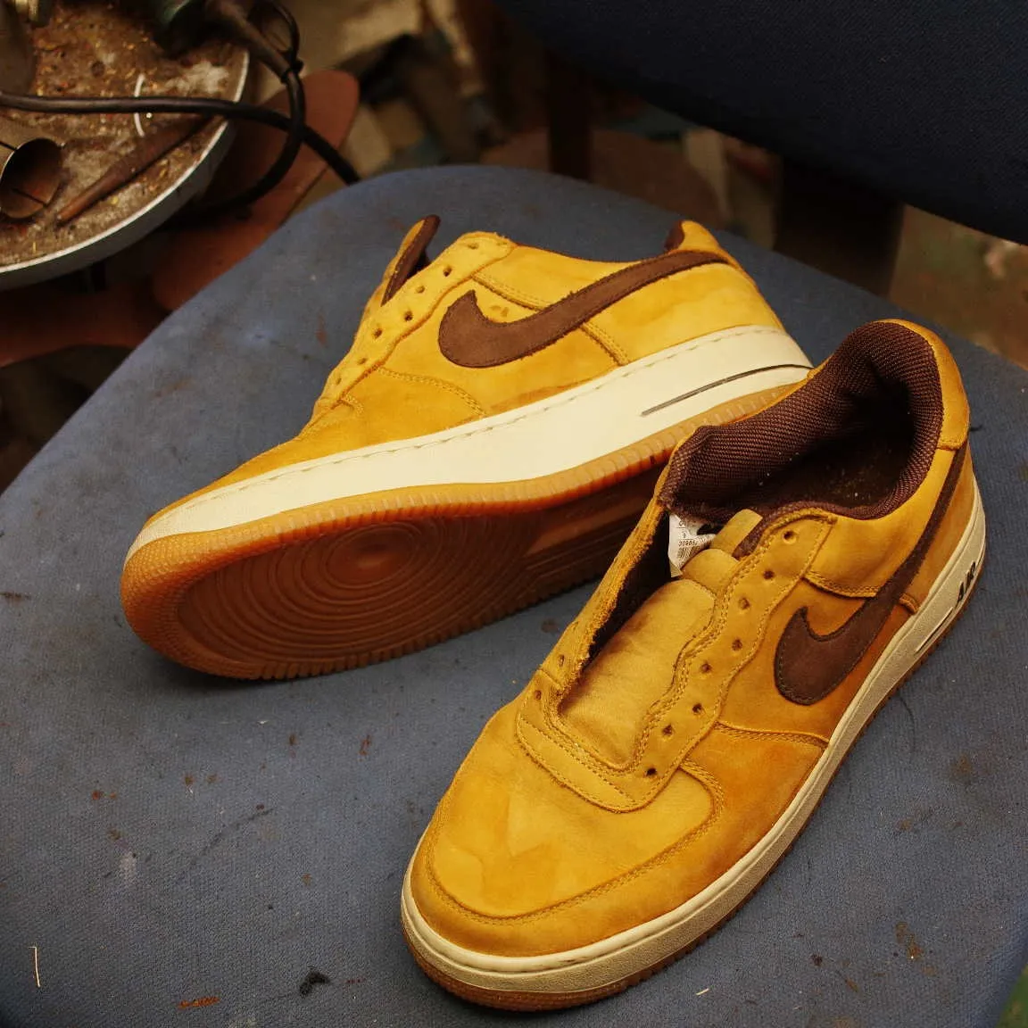 長野県　A様　NIKE　エアフォース・ワンソール内クッション...