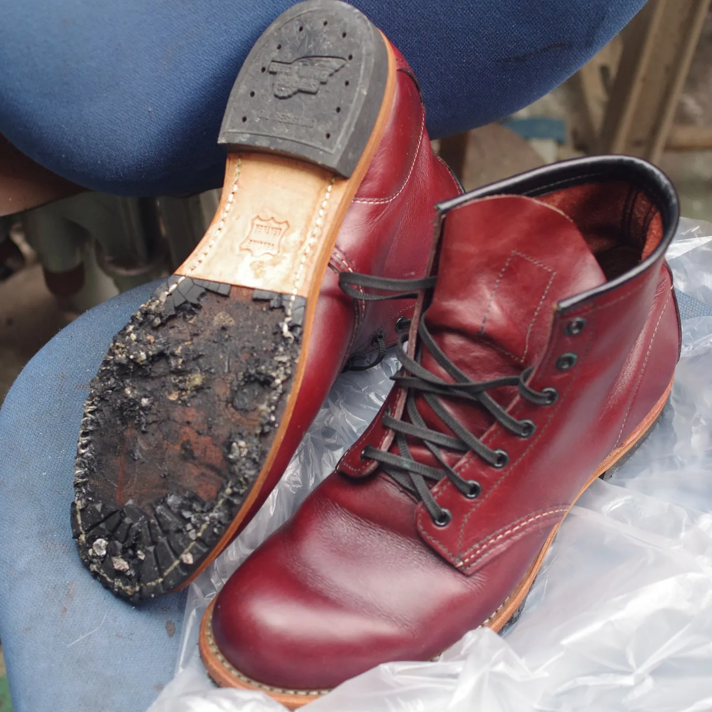 岐阜県 T様 REDWING Beckmann ハーフソール...