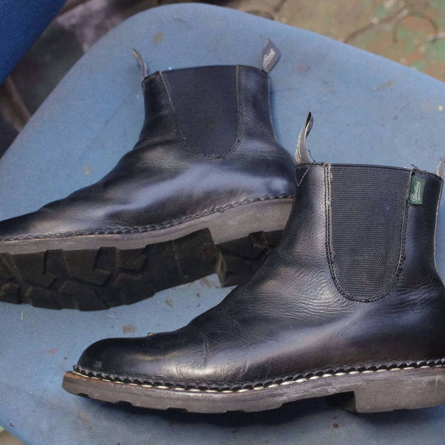 倉敷市 Y様 Paraboot サイドゴアゴム交換。