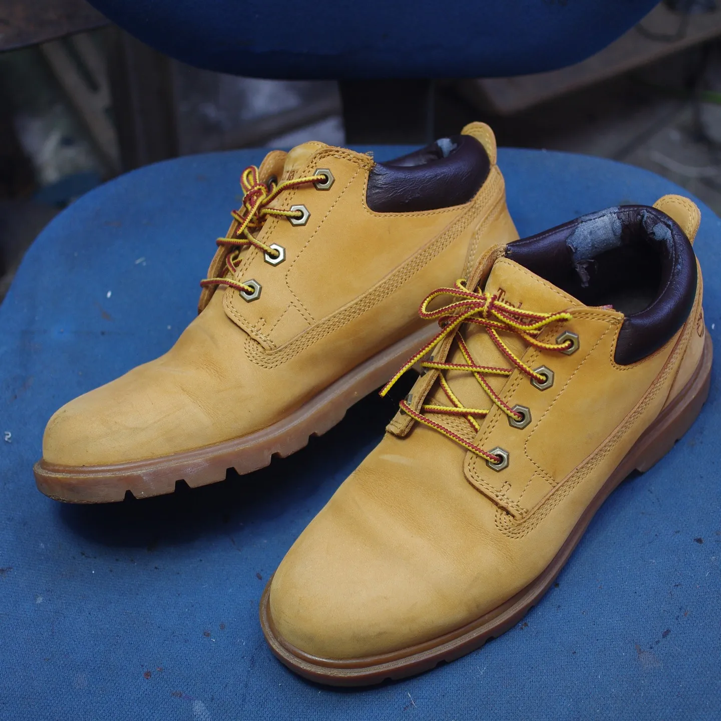 大阪府　K様　Timberland　ショートブーツ履き口スポ...