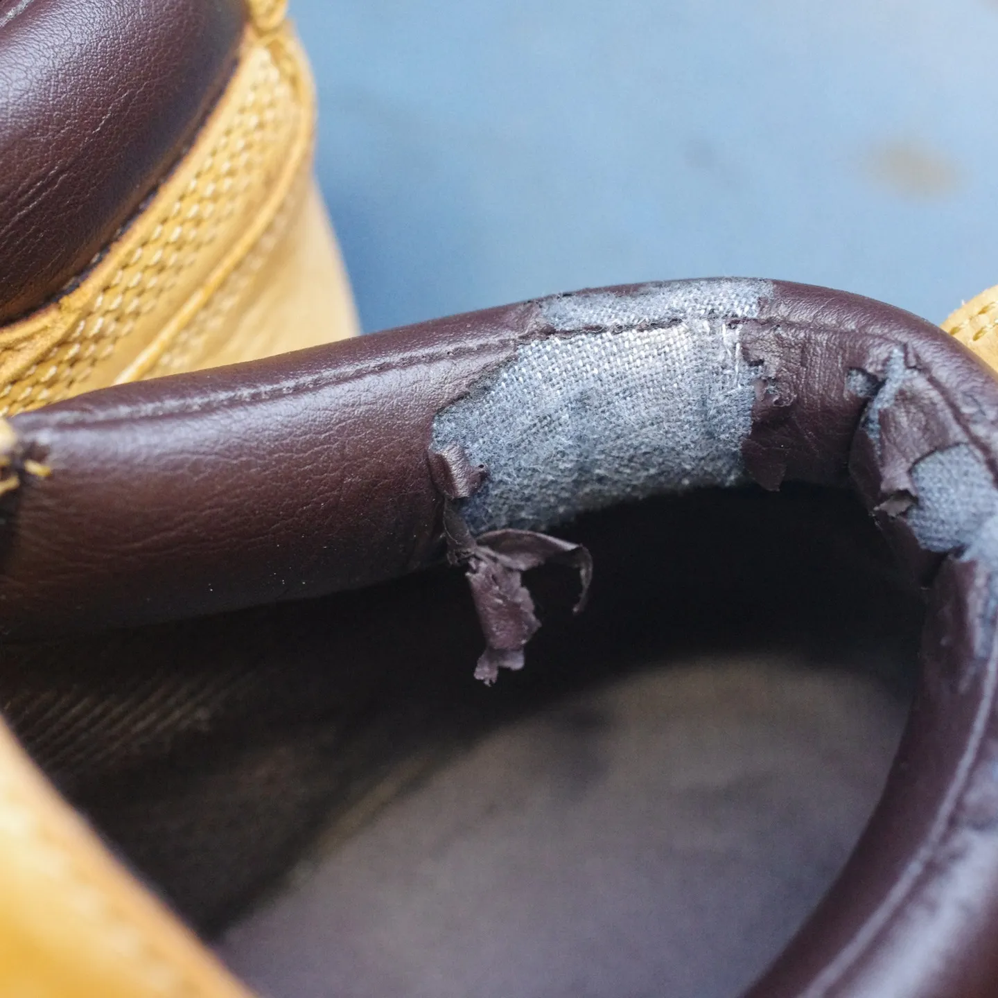 大阪府　K様　Timberland　ショートブーツ履き口スポ...