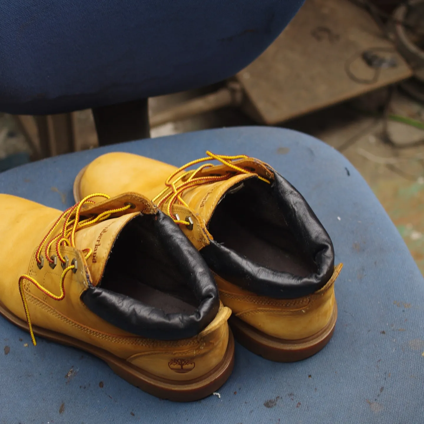 大阪府　K様　Timberland　ショートブーツ履き口スポ...