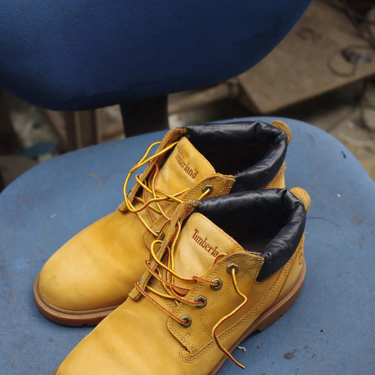 大阪府　K様　Timberland　ショートブーツ履き口スポ...