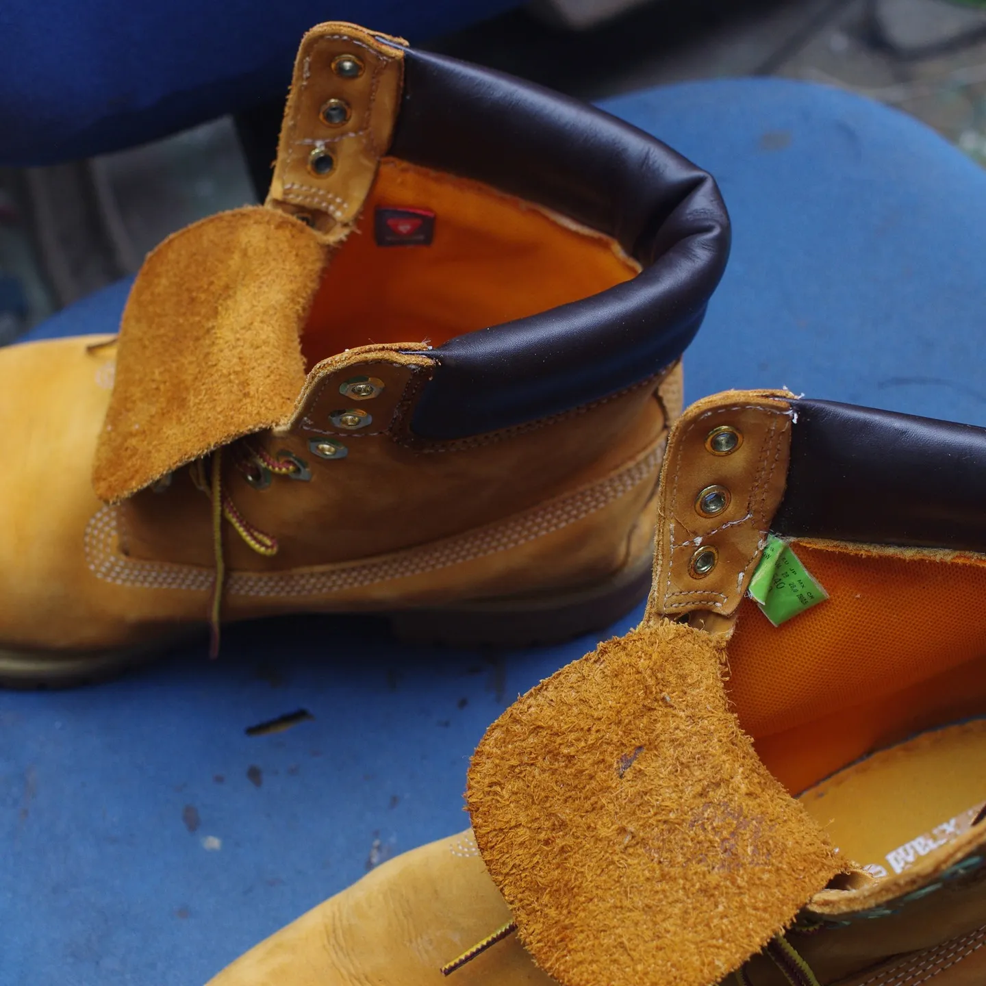 新潟県 T様 Timberland フィールドブーツ 履き口...