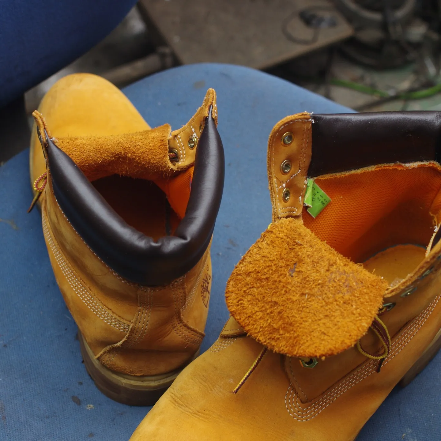 新潟県 T様 Timberland フィールドブーツ 履き口...