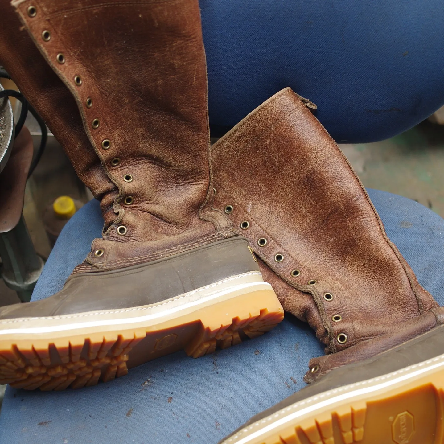 兵庫県のM様よりお預かりしたLLビーンのロングブーツ、見事に...