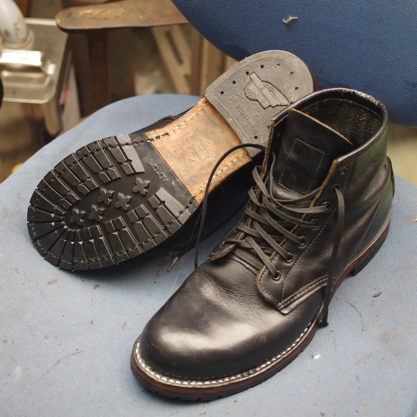 倉敷市のN様よりお受けしたレッドウィングのベックマン、ハーフ...