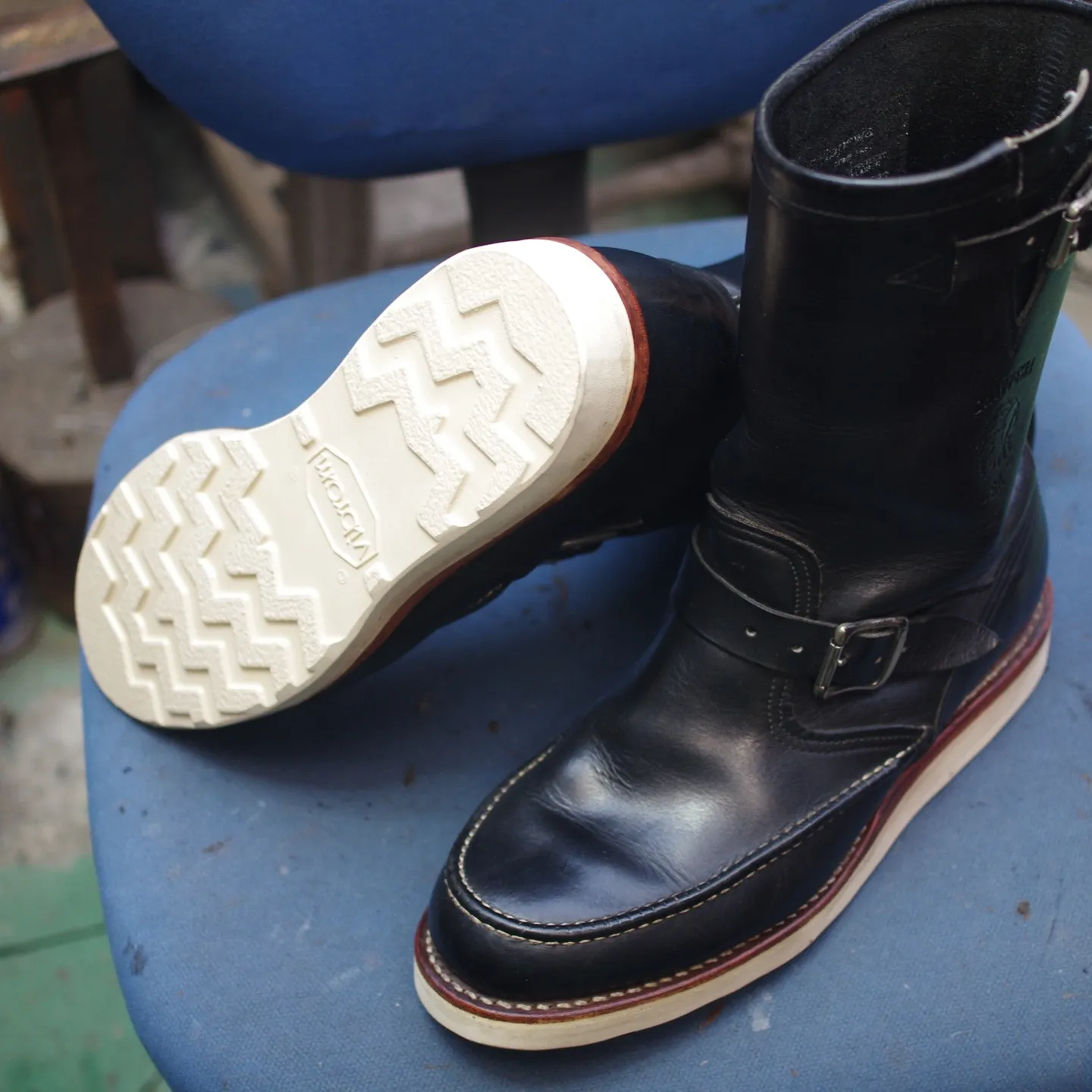 倉敷市のT様からお預かりしたCHIPPEWAのエンジニアブー...