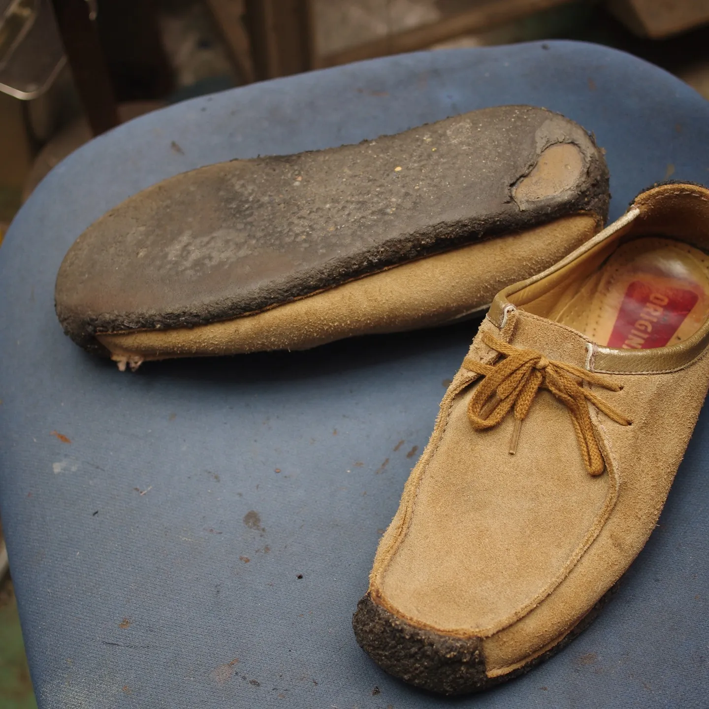北海道のK様からお預かりしたClarksナタリーの靴、生ゴム...