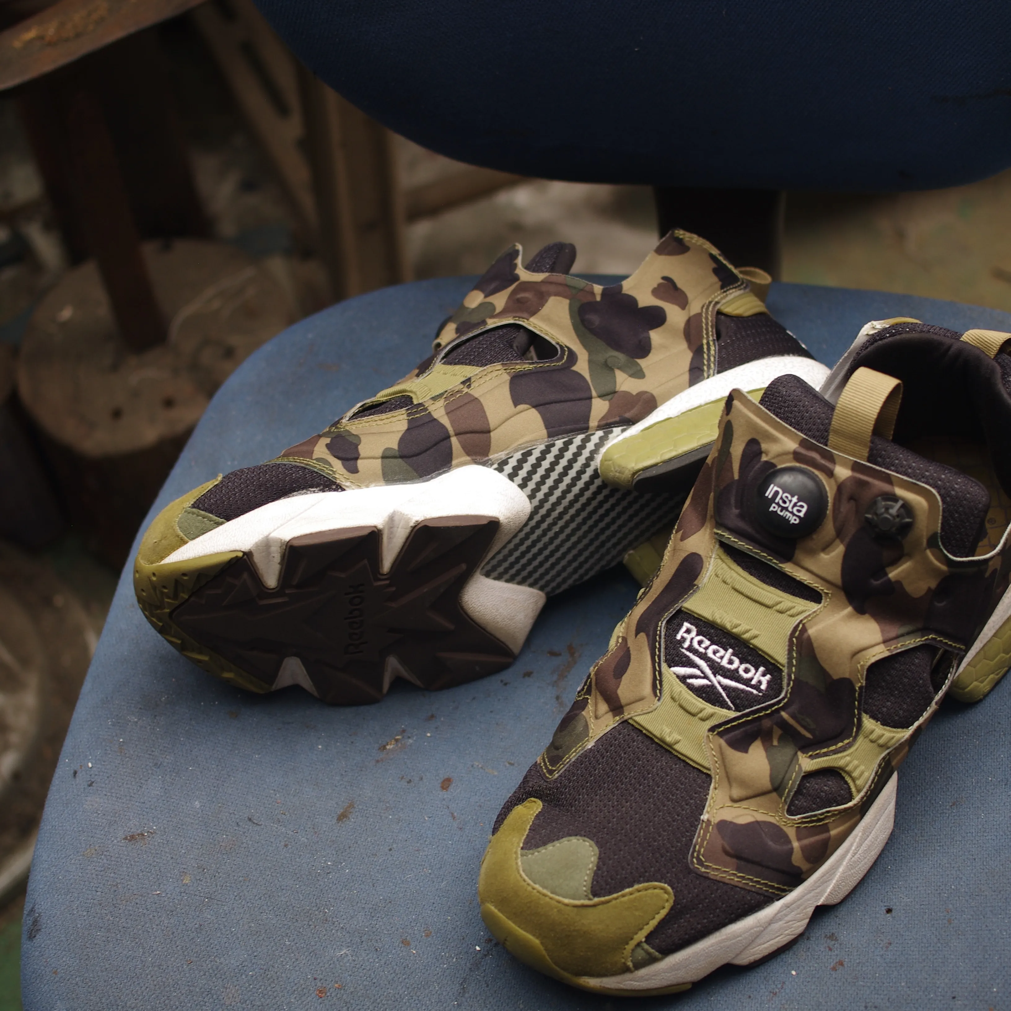Reebok インスタポンプフューリーのソール剥がれ修理🔥