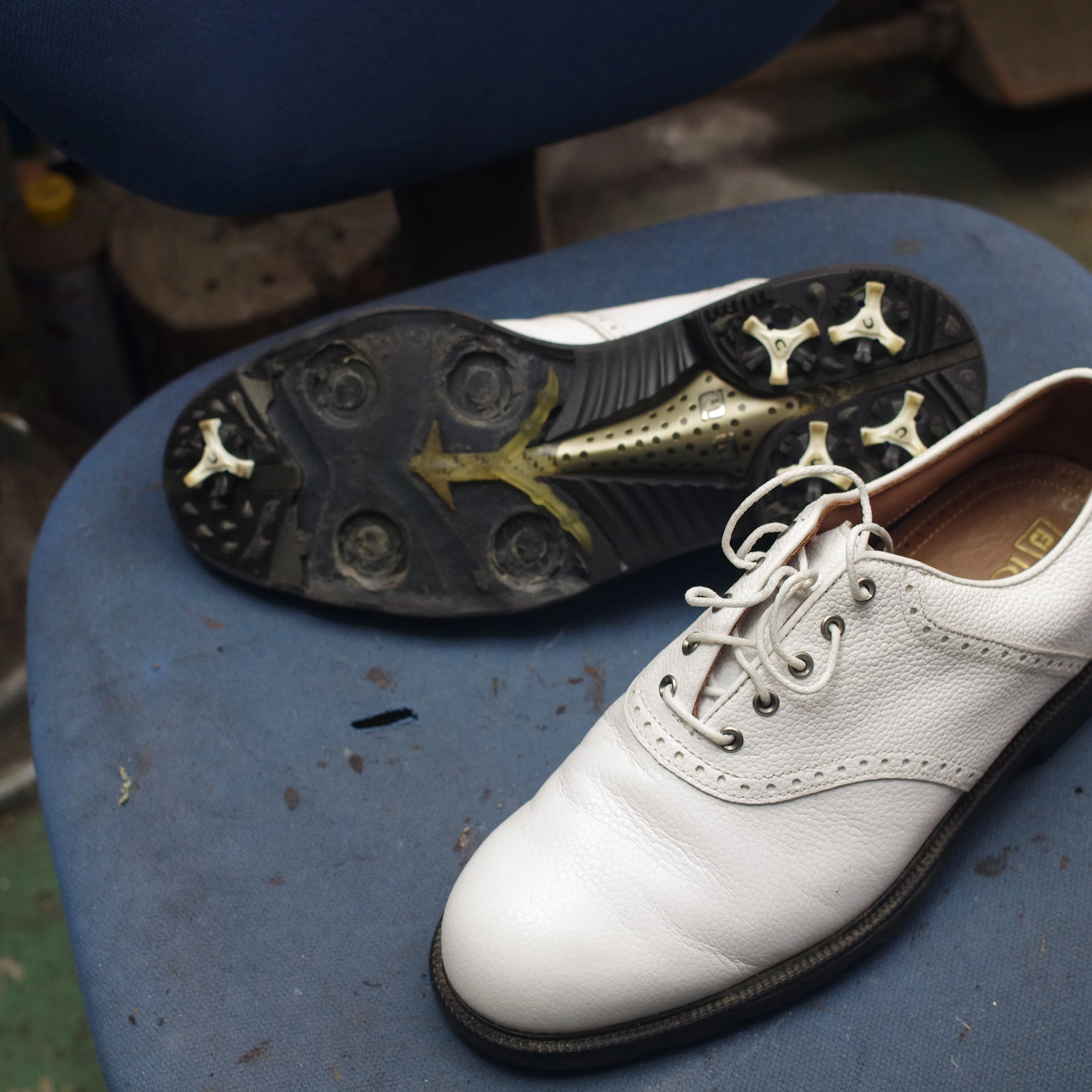 【FootJoy アイコンモデル|加水分解したソールを本革仕...