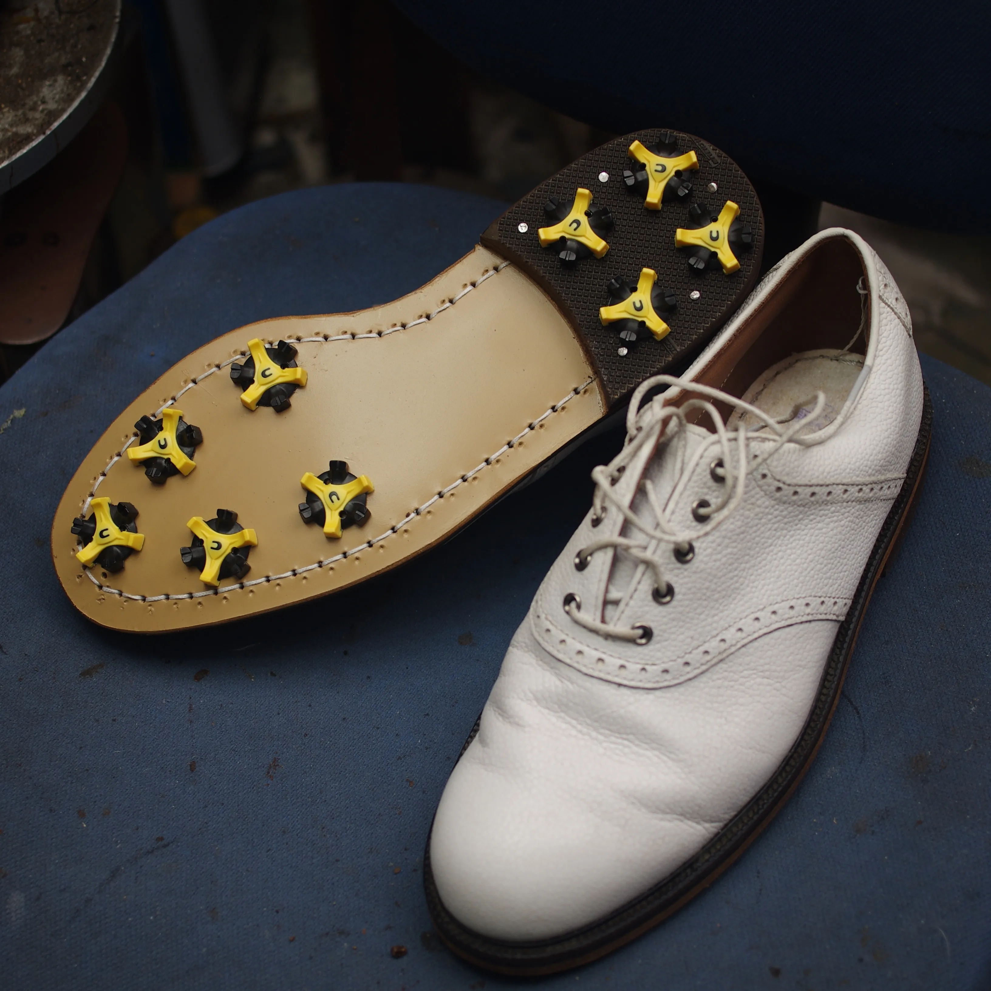 【FootJoy アイコンモデル|加水分解したソールを本革仕...