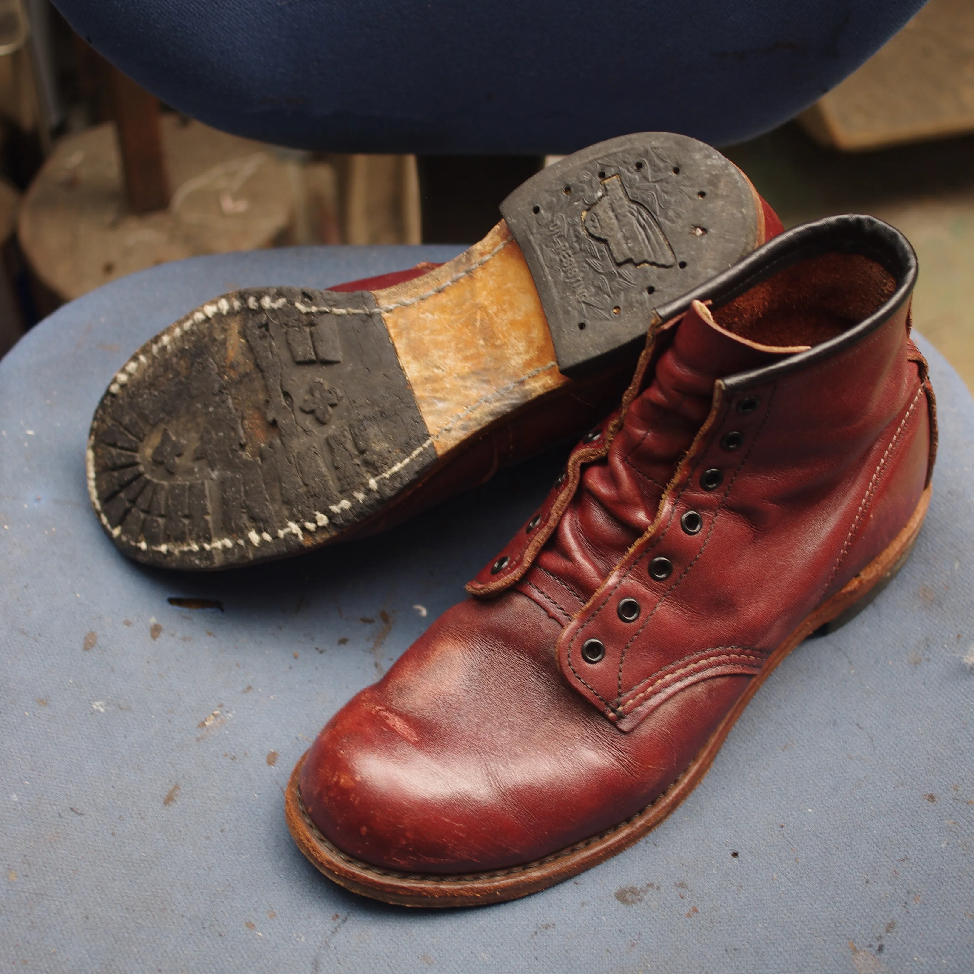 【REDWING ベックマン 加水分解修理｜Vibram23...