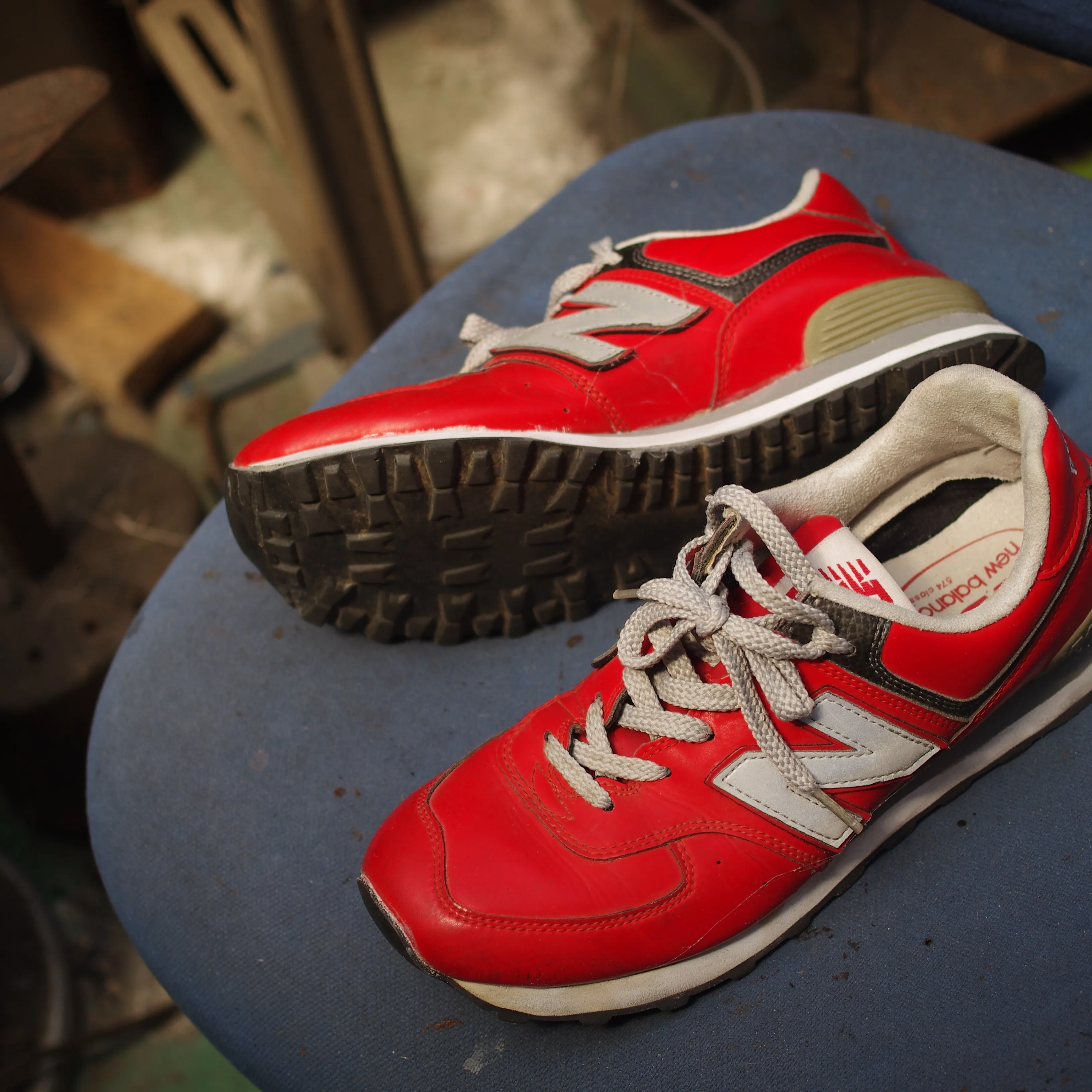 【New Balance 574 修理|加水分解したウェッジ...