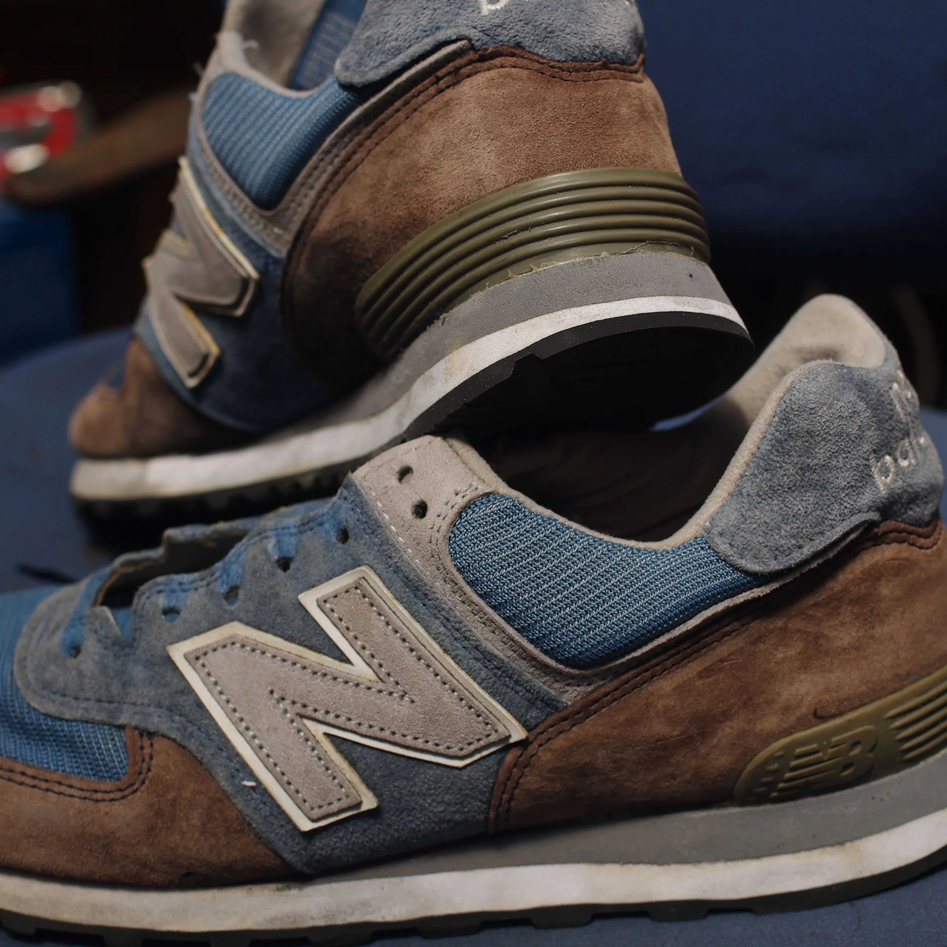 【New Balance US574｜ウェッジヒールの加水分...