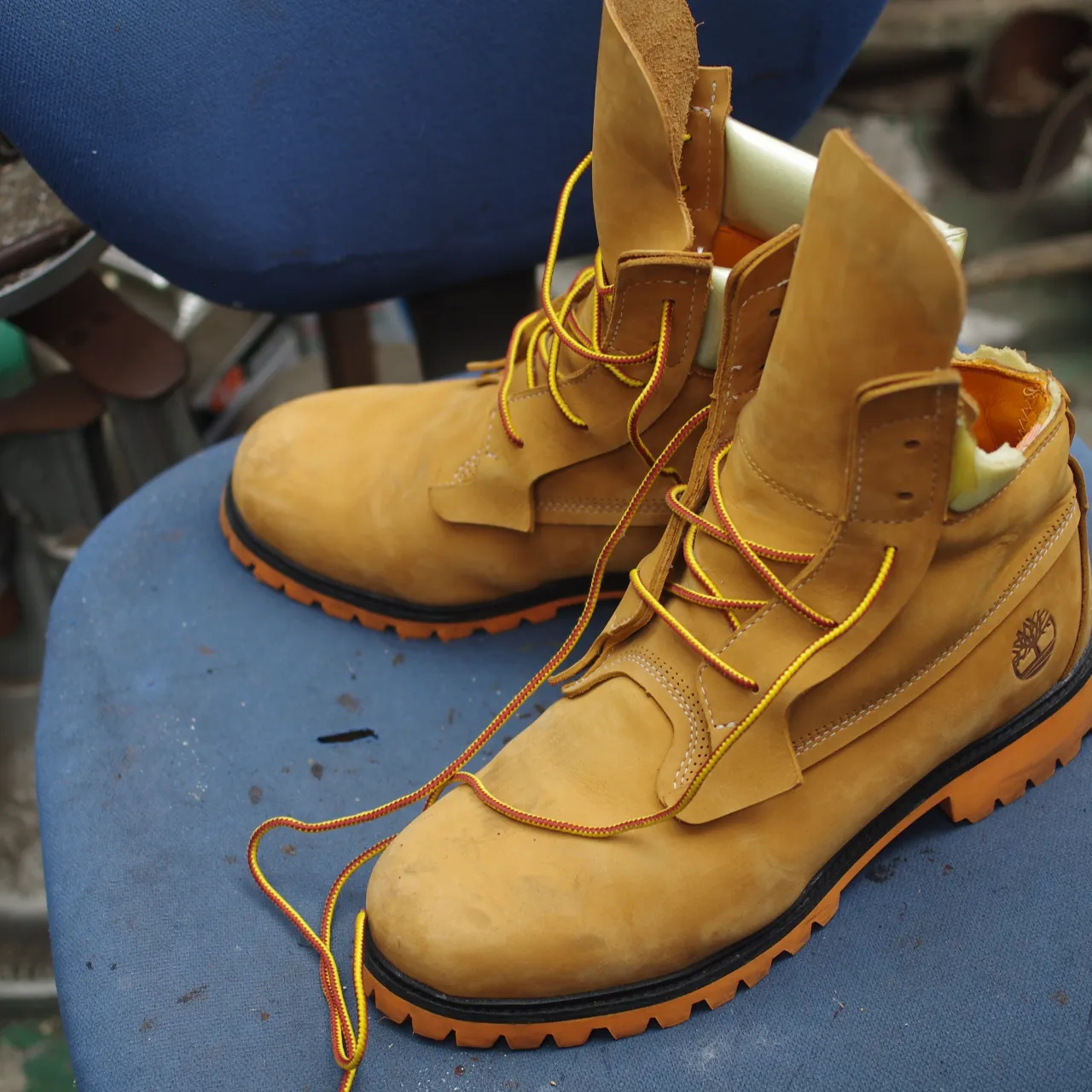 【Timberland（ティンバーランド）履き口スポンジ交換...