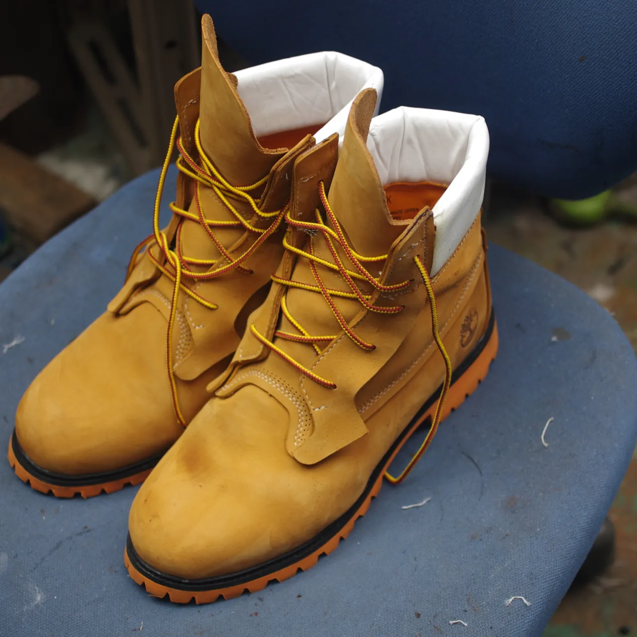 【Timberland(ティンバーランド)履き口スポンジ交換...