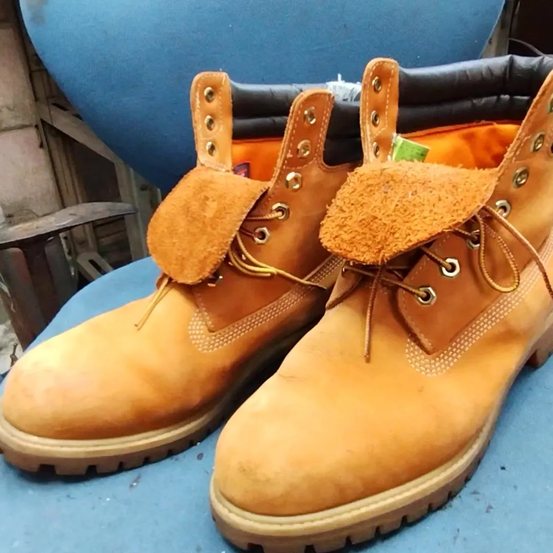 新潟県　T様　Timberland　フィールドブーツ　履き口...