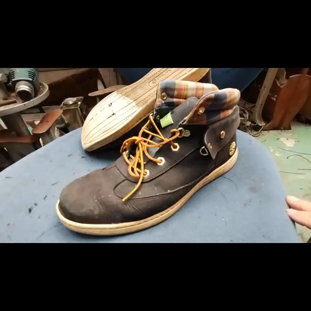 👞✨【Timberland カジュアルブーツ カスタムオール...