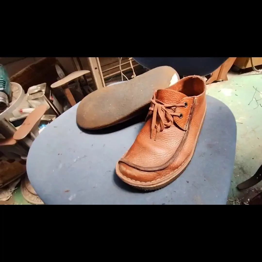 👞✨【Clarks Rambler カスタムオールソール交換...