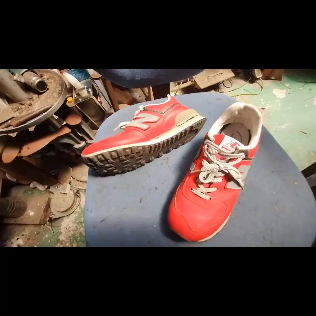 【New Balance 574 修理｜ウェッジヒール加水分...